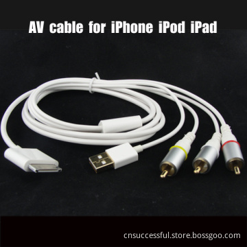 4 in 1 AV Cable for iPhone iPod iPad